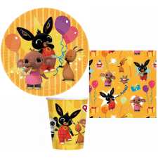 Bing party szett 32 db-os 23 cm-es tányérral party kellék