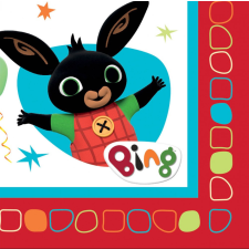 Bing Red szalvéta 16 db-os 33x33 cm party kellék