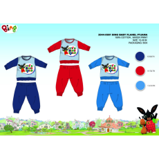 Bing Téli vastag pamut baba pizsama - flanel pizsama - Bing nyuszi - piros - 80