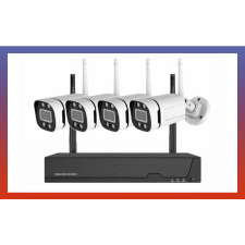 Bingoo 4 db-os vezetéknélküli Wifi IP biztonsági kamera rendszer holm7404 megfigyelő kamera