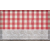 Bingoo Csipkeszélű fannel terítő F265 Piros kockás Ovális 132x132