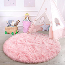 Bingoo Fluffy rózsaszín szőnyeg kör alak átmérő: 60cm holm8060 lakástextília