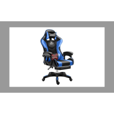 Bingoo Likeregal 920 masszázs gamer szék lábtartóval kék holm1008M forgószék