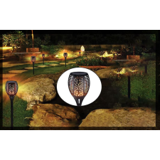 Bingoo Napelemes Solar Led lámpa láng mintákkal 96 LED XF-6006 kültéri világítás