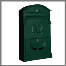 Bingoo Postaláda 400x255x90mm, alumínium előlap, zöld HMB2540AG postaláda
