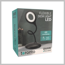 Bingoo QWARE Flexibilis asztali lámpa - fekete  HOF-006BL világítás