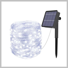 Bingoo Solar kültéri lámpafüzér 500 ledes 25 méter hideg fehér KE22-626 kültéri világítás