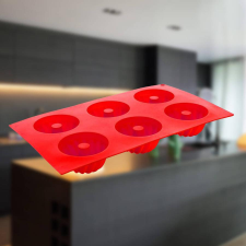 Bingoo Szilikon muffin sütőforma CULINARIA Red 6 részes sütés és főzés