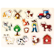 Bino fa puzzle farm 14 darabból puzzle, kirakós