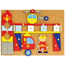 Bino Toys szegecselhető tűzoltós készségfejlesztő játék (82197) (82197) egyéb bébijáték