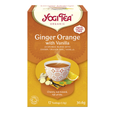 BIO Narancsos gyömbér tea vaníliával 17x1,8g Yogi Ginger Orange tea