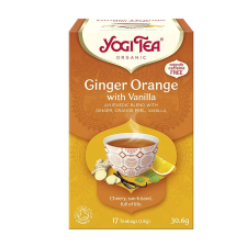  BIO Narancsos gyömbér tea vaníliával 17x1,8g Yogi Ginger Orange tea