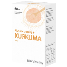  Bio Vitality Kurkuma + Rizskorpaolaj Kapszula 60 db vitamin és táplálékkiegészítő