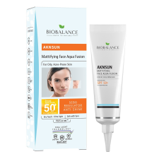 Biobalance Aknsun Mattifying Face Aqua Fusion For Oily, Acne-Prone Skin SPF 50+ Fényvédő Arckrém Spf50+ Hidratáló, Mattító 40 ml arckrém