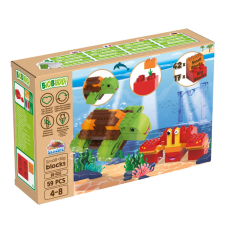 BiOBUDDi BiOBUDDi BB-0252 | készségfejlesztő bio építőjáték | Teknős és rák barkácsolás, építés