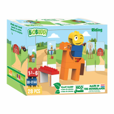 BiOBUDDi - Építőjáték - Lovagló iskola  (konstruáló játék) kreatív és készségfejlesztő