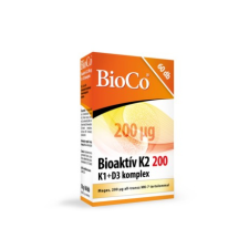  BIOCO BIOAKTÍV K2 200 MIKROGRAMM K1+D3 KOMPLEX vitamin és táplálékkiegészítő