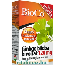 BioCo BioCo Ginkgo biloba kivonat 120 mg Megapack - 90 db gyógyhatású készítmény