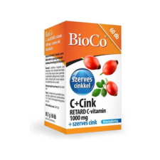 BioCo C+Cink Retard C-vitamin 1000mg+szerves Cink filmtab. 60db vitamin és táplálékkiegészítő