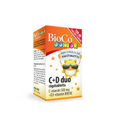 Bioco c+d duo junior rágótabletta 100 db vitamin és táplálékkiegészítő