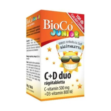 BioCo C + D Duo Junior rágótabletta - Családi Csomag 100db vitamin és táplálékkiegészítő