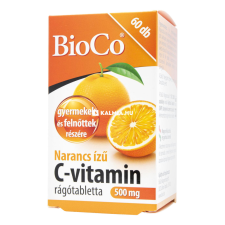 BioCo C-vitamin 500 mg narancs ízű rágótabletta 60 db vitamin és táplálékkiegészítő