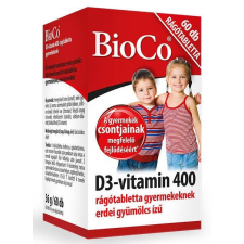 BioCo D3-400 rágótabletta gyerekeknek 60db vitamin és táplálékkiegészítő