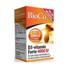 BioCo D3-vitamin Forte 4000IU megapack tabletta 100db vitamin és táplálékkiegészítő
