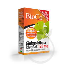 Bioco ginkgo biloba tabletta 120mg 90 db gyógyhatású készítmény