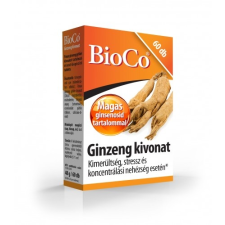BioCo Ginseng kivonat tabletta 60 db vitamin és táplálékkiegészítő