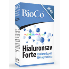 BioCo Hialuronsav Forte 30 db tabletta, 100 mg hialuronsav - BioCo vitamin és táplálékkiegészítő