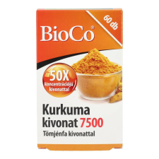 BIOCO KURKUMA KIVONAT 7500 KAPSZULA vitamin és táplálékkiegészítő