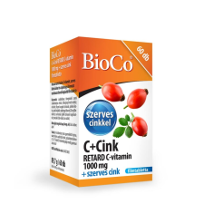 BioCo Magyarország Kft. Bioco C+Cink Retard C-Vitamin 1000 Mg Filmtabletta vitamin és táplálékkiegészítő