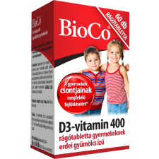 BioCo Magyarország Kft. BioCo D3 vitamin  400 IU rágótabletta gyermeknek 60x vitamin és táplálékkiegészítő