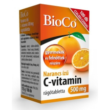 BioCo Narancs ízű C-vitamin 500 mg rágótabletta 100x -BioCo- vitamin és táplálékkiegészítő