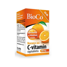 BioCo Narancs ízű C vitamin 500mg rágótableta 60db vitamin és táplálékkiegészítő