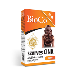  BioCo Szerves CINK 20mg 60db tabletta vitamin és táplálékkiegészítő