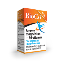 BioCo szerves magnézium b6-vitamin tabletta 60 db vitamin és táplálékkiegészítő