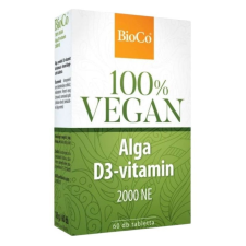 BioCo vegan alga D3-vitamin tabletta 60db vitamin és táplálékkiegészítő