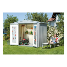 Biohort Fém szerszámtároló Europa shed 3 (244 x 156 cm), ezüst-metál kerti tárolás