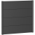 Biohort kerítés panel 100 cm x 90 cm metál sötétszürke