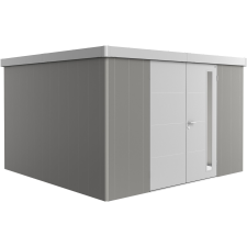 Biohort Neo 4D szerszámos ház 2.1-es változat kétszárnyú ajtó kvarcszürke-ezüst kerti tárolás