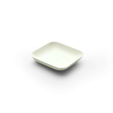 Biológiailag lebomló kis négyzet alakú cukornádpéplemez, 80x80xh15 mm, 40 db party kellék