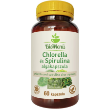 Biomenü BIO CHLORELLA és SPIRULINA ALGA kapszula 60db BioMenü vitamin és táplálékkiegészítő