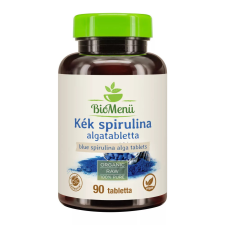 Biomenü BIO Kék spirulina alga 90db tabletta BioMenü vitamin és táplálékkiegészítő
