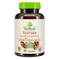 Biomenü bio Shiitake gomba kapszula 60db vitamin és táplálékkiegészítő