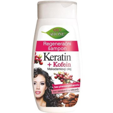 Bione Cosmetics Bio Keratin + Koffein Regeneráló tápláló sampon 260 ml sampon