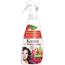Bione Cosmetics Bio Keratin + Ricinusolaj Öblítésmentes kondicionáló 260 ml hajbalzsam