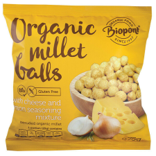 Biopont bio extrudált kölesgolyó sajtos-hagymás 75 g előétel és snack