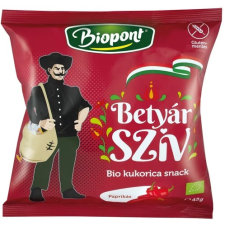 BioPont bio kukorica snack betyár szív paprikás ízesítéssel 45 g reform élelmiszer